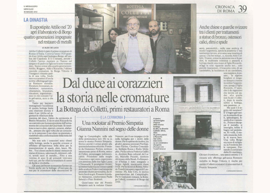 Il Messaggero - 30 Maggio 2012